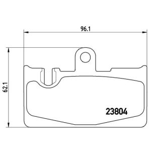 Bremsbelagsatz, Scheibenbremse BREMBO P 83 059