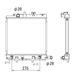 Radiator, motorkoeling NRF 53323