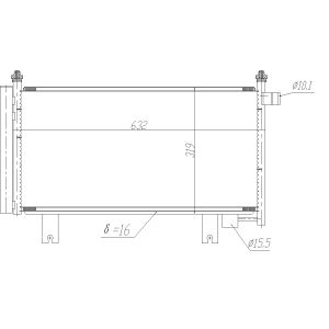 Condensador, aire acondicionado NRF 350473