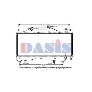 Radiador, arrefecimento do motor AKS DASIS 210091N