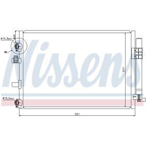 Lauhdutin, ilmastointi ** ENSIMMÄINEN ASENNUS ** NISSENS NIS 940182