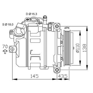 Compressor, airconditioner NRF 32520