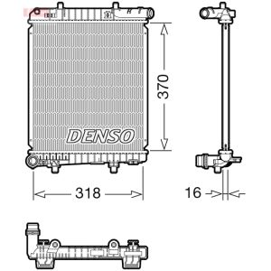 Radiateur moteur DENSO DRM07062