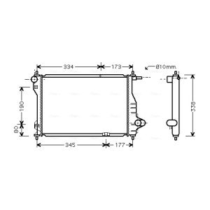 Arrefecedor do motor AVA COOLING DW2075