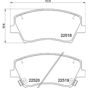 Levyjarrun jarrupalasarja BREMBO P 30 107