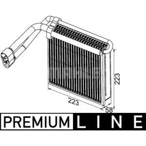 Verdampfer, Klimaanlage MAHLE AE 98 000P