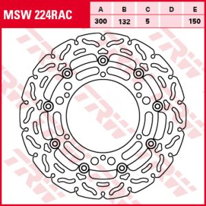 Jarrulevy TRW MOTO MSW224RAC