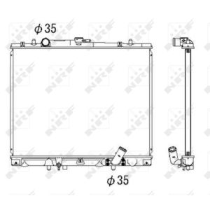 Radiator, motorkoeling NRF 53285