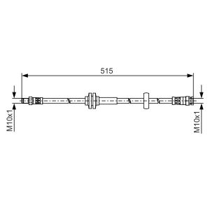 Tubo flessibile del freno BOSCH 1 987 481 482