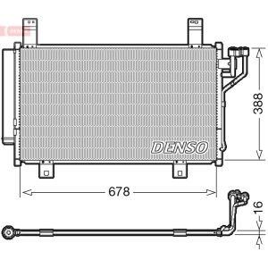 Condensator, airconditioning DENSO DCN44009