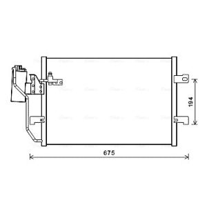 Condenseur, climatisation AVA COOLING MSA5289D AVA