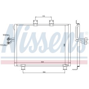 Condensator, airconditioning NISSENS 940017