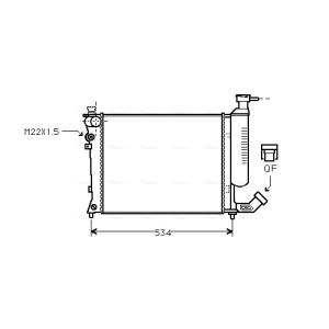 Arrefecedor do motor AVA COOLING CNA2059
