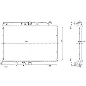 Radiador, refrigeración del motor EASY FIT NRF 55306