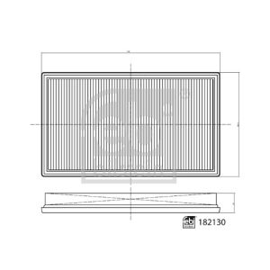 Filtro de ar FEBI BILSTEIN 182130