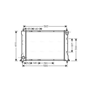 Arrefecedor do motor AVA COOLING AU2149