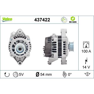 Alternador VALEO 437422