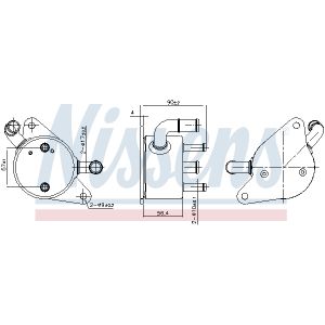 Oliekoeler, automatische versnellingsbak NISSENS 91284