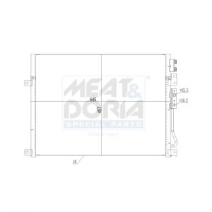 Condenseur (climatisation) MEAT & DORIA 991036