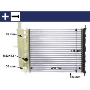 Arrefecedor do motor MAHLE CR 630 000S