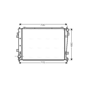 Arrefecedor do motor AVA COOLING KA2162