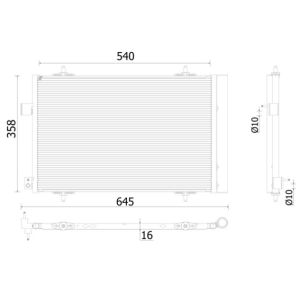 A/C-kondensor MAHLE AC 938 000P