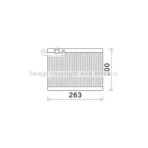 Verdampfer, Klimaanlage AVA COOLING PEV351 AVA