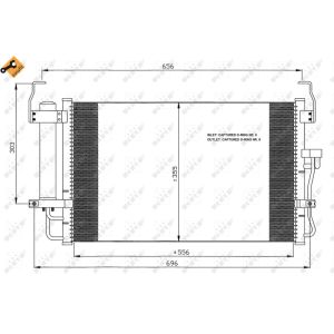 Condensator, airconditioner NRF NRF 35474