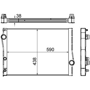 Arrefecedor do motor MAHLE CR 1049 000S