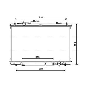 Arrefecedor do motor AVA COOLING TO2615