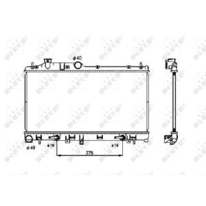 Radiateur, refroidissement du moteur NRF 53700