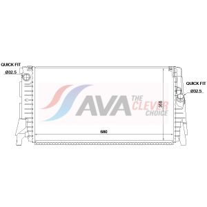 Arrefecedor do motor AVA COOLING BW2655