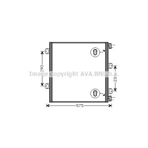 A/C condensor AVA COOLING REA5075 AVA