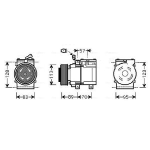Compressor, ar condicionado AVA COOLING KAAK137