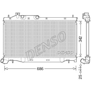 Radiador, refrigeración de motor DENSO DRM36023