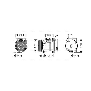 Compresor, aire acondicionado AVA COOLING DNAK259