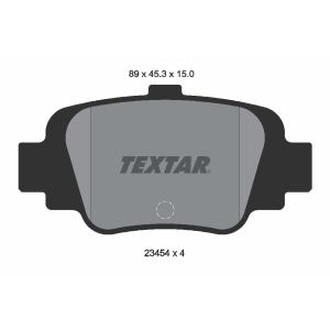 Conjunto de pastilhas de travão TEXTAR 2345401, atrás