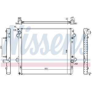 Radiatore, raffreddamento motore NISSENS 646805