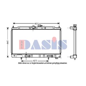 Raffreddatore motore AKS DASIS 140035N