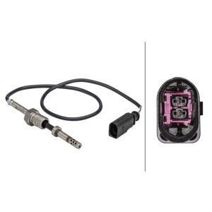 Abgastemperatursensor HELLA 6PT 358 181-291
