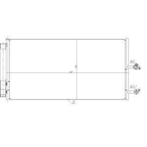 Condensatore, climatizzatore EASY FIT NRF 350470