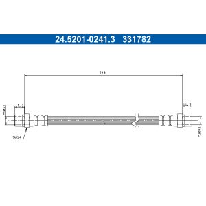 Bremsschlauch ATE 24.5201-0241.3