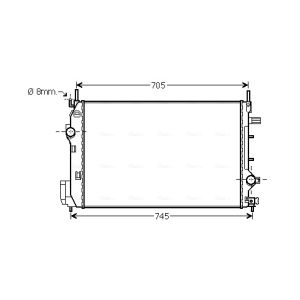 Arrefecedor do motor AVA COOLING SBA2070