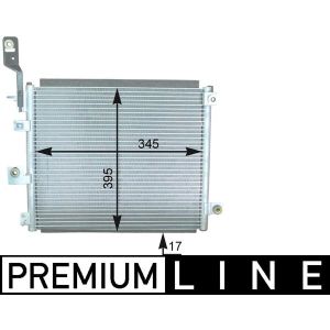 Condenseur (climatisation) MAHLE AC 432 000P
