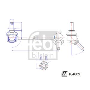 Beugel, torsiestang op frame FEBI BILSTEIN 184809