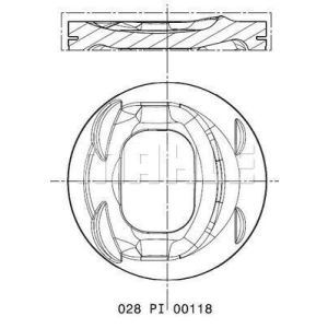 Kolben MAHLE 028 PI 00118 000