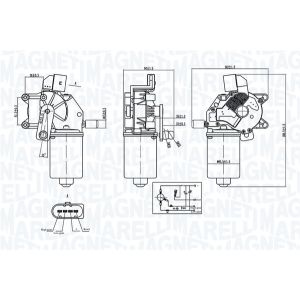Motor, limpa para-brisas MAGNETI MARELLI 064376600010