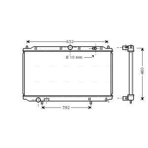 Arrefecedor do motor AVA COOLING VO2124