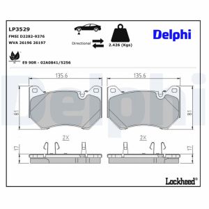 Jarrupalasarja DELPHI LP3529, edessä