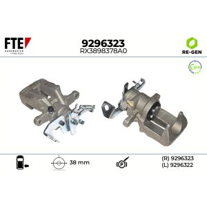 Pinça do travão de disco, traseiro FTE 9296323